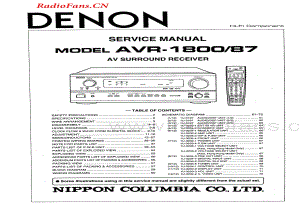 Denon-AVR1800-avr-sm维修电路图 手册.pdf