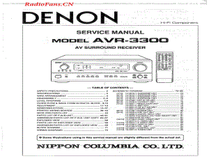 Denon-AVR3300-avr-sm维修电路图 手册.pdf