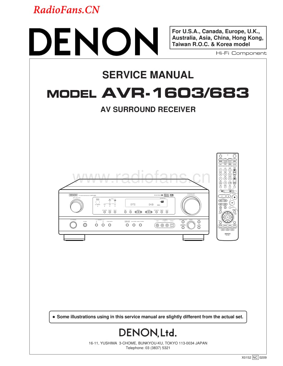 Denon-AVR1603-avr-sm维修电路图 手册.pdf_第1页