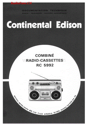 Continental-RC5992-rec-sm维修电路图 手册.pdf