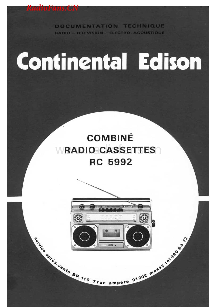 Continental-RC5992-rec-sm维修电路图 手册.pdf_第1页