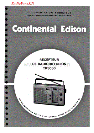 Continental-TR5050-rec-sch维修电路图 手册.pdf