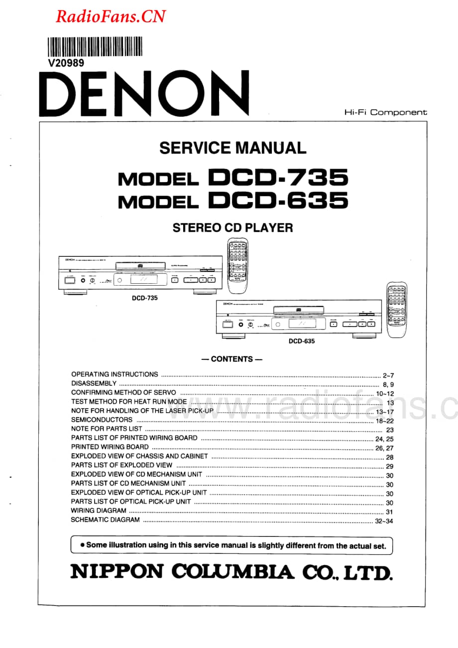 Denon-DCD735-cd-sm维修电路图 手册.pdf_第1页