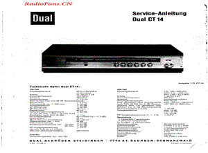 Dual-CT14-tun-sm维修电路图 手册.pdf