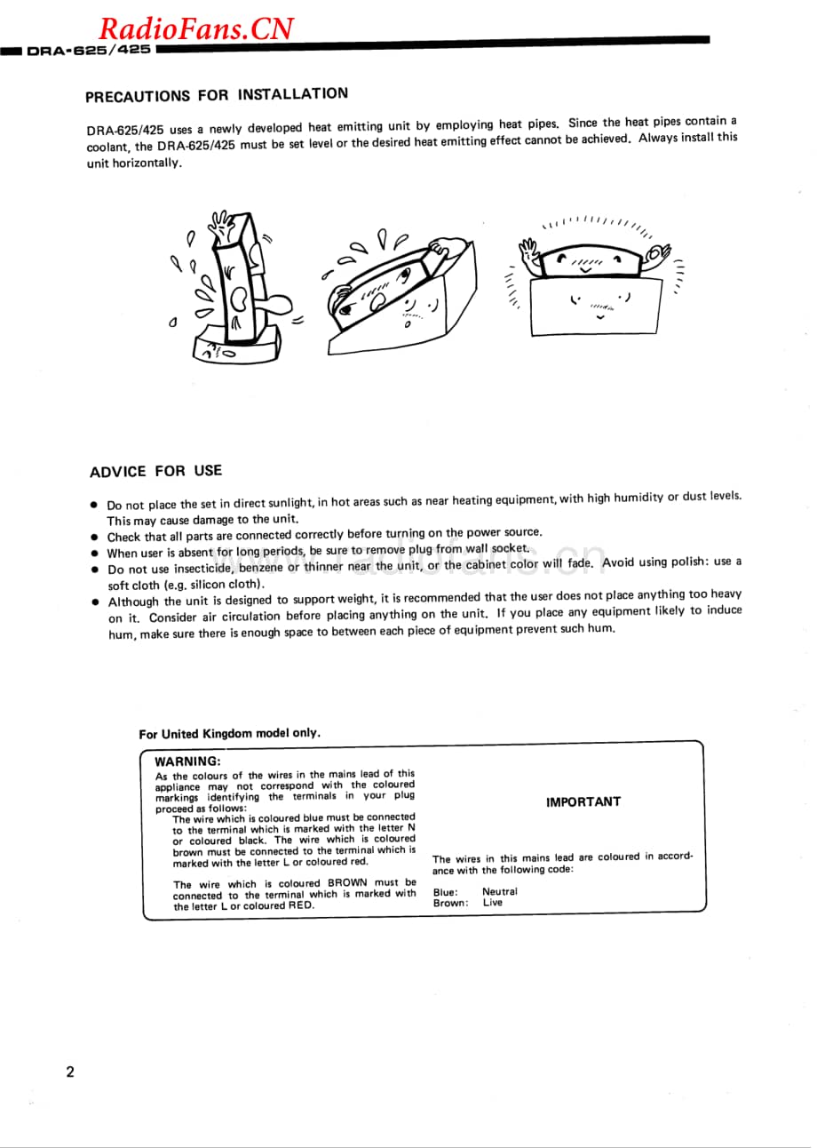 Denon-DRA425-rec-sm维修电路图 手册.pdf_第2页