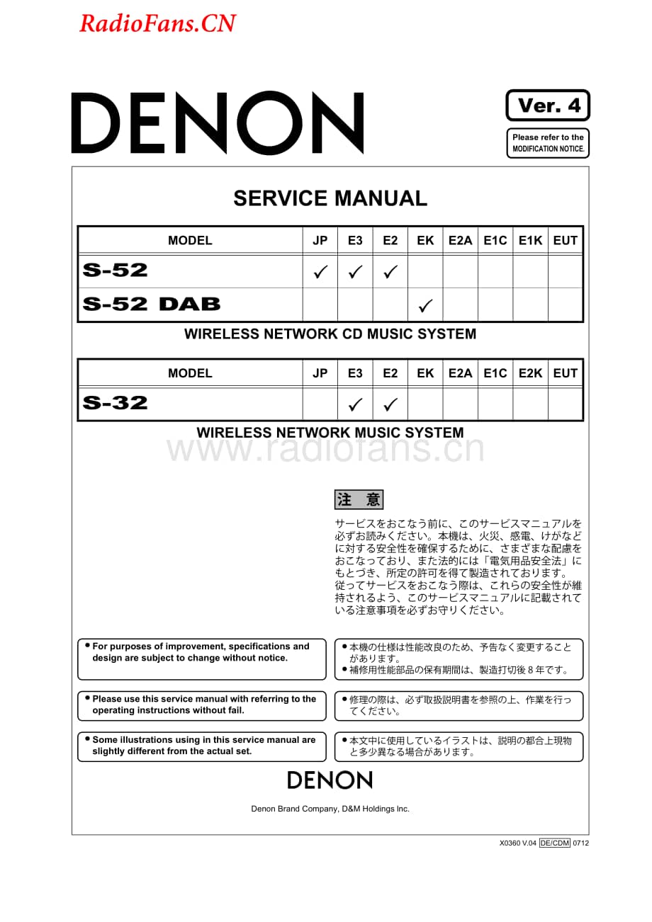 Denon-S32-rec-sm维修电路图 手册.pdf_第1页