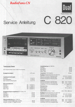 Dual-C820-tape-sm维修电路图 手册.pdf