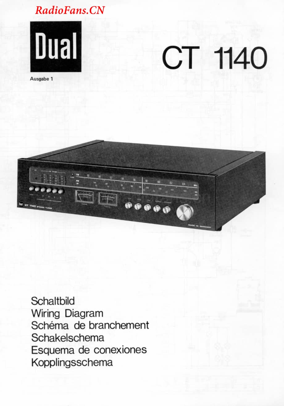 Dual-CT1140-tun-sch维修电路图 手册.pdf_第1页