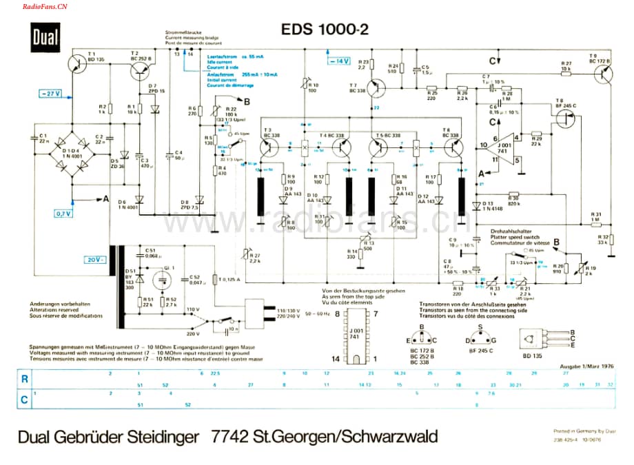 Dual-721-tt-sch维修电路图 手册.pdf_第1页