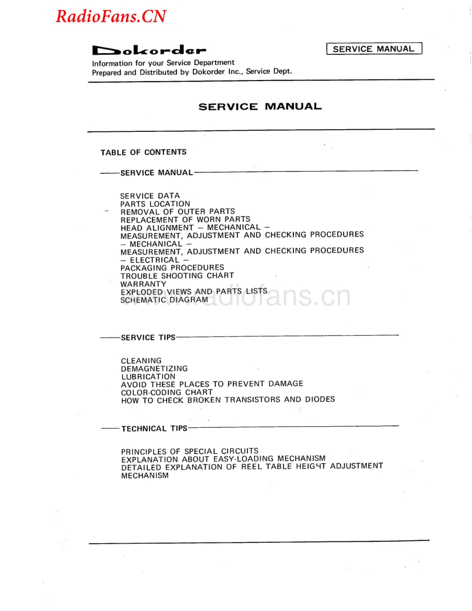 Dokorder-7140-tape-sm维修电路图 手册.pdf_第2页