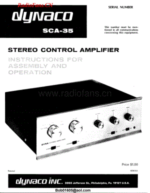 Dynaco-SCA35-int-sm维修电路图 手册.pdf