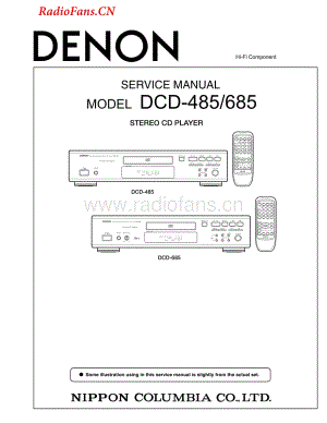 Denon-DCD685-cd-sm维修电路图 手册.pdf
