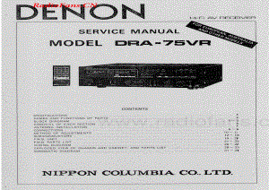 Denon-DRA75VR-rec-sm维修电路图 手册.pdf