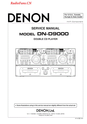 Denon-DND9000-cd-sm维修电路图 手册.pdf