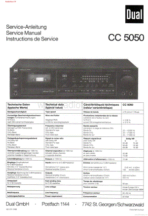 Dual-CC5050-tape-sm维修电路图 手册.pdf