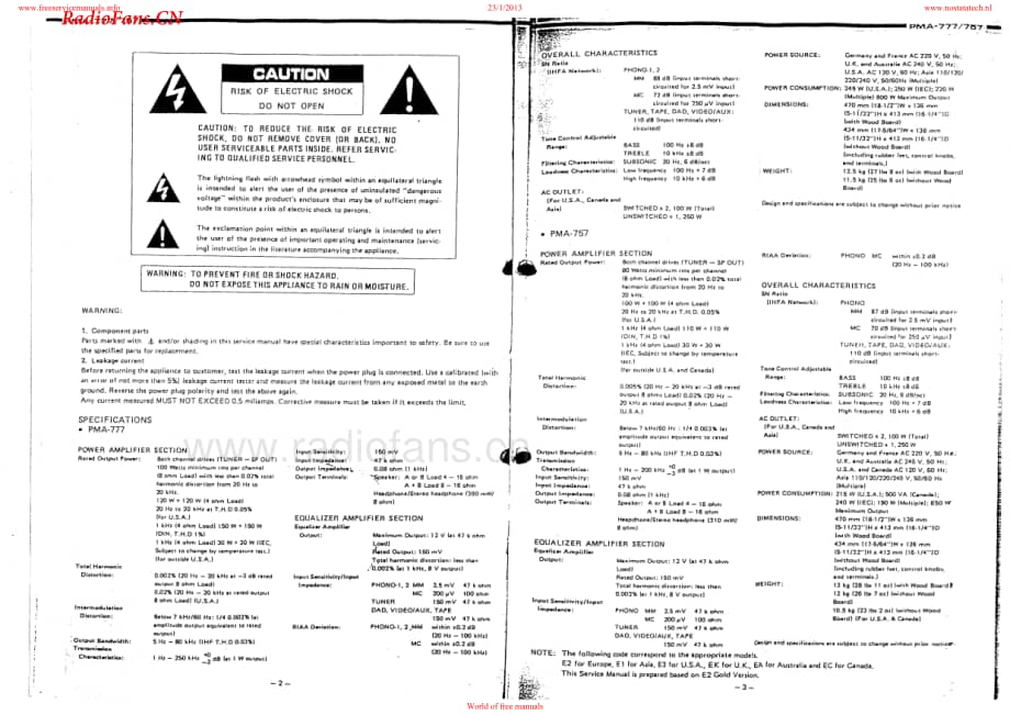Denon-PMA777-int-sm维修电路图 手册.pdf_第2页
