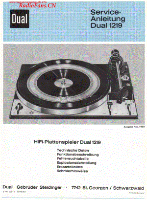 Dual-1219-tt-sm1维修电路图 手册.pdf