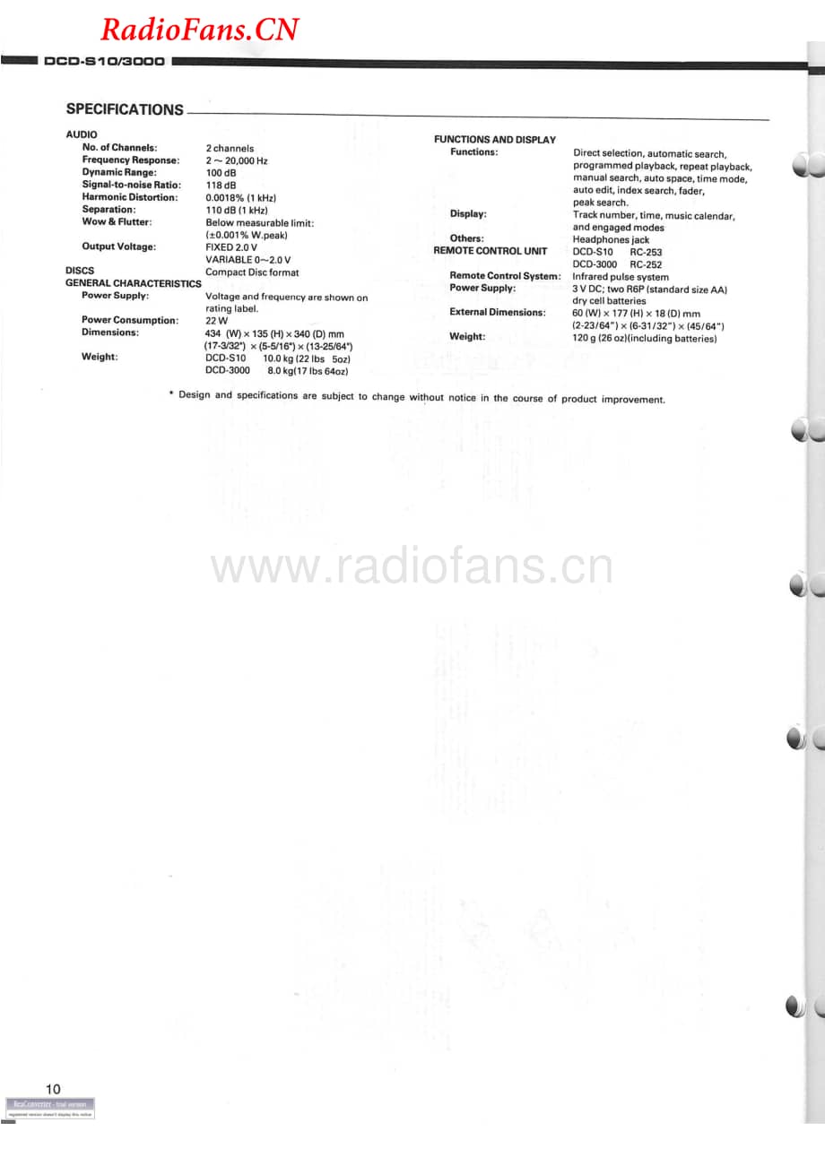 Denon-DCD3000-cd-sm维修电路图 手册.pdf_第2页