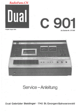 Dual-C901-tape-sm维修电路图 手册.pdf