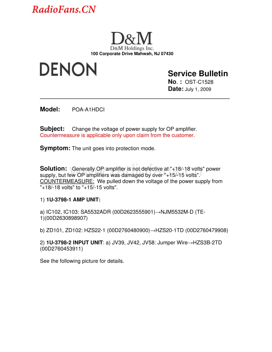 Denon-POAA1HD-pwr-sb维修电路图 手册.pdf_第1页