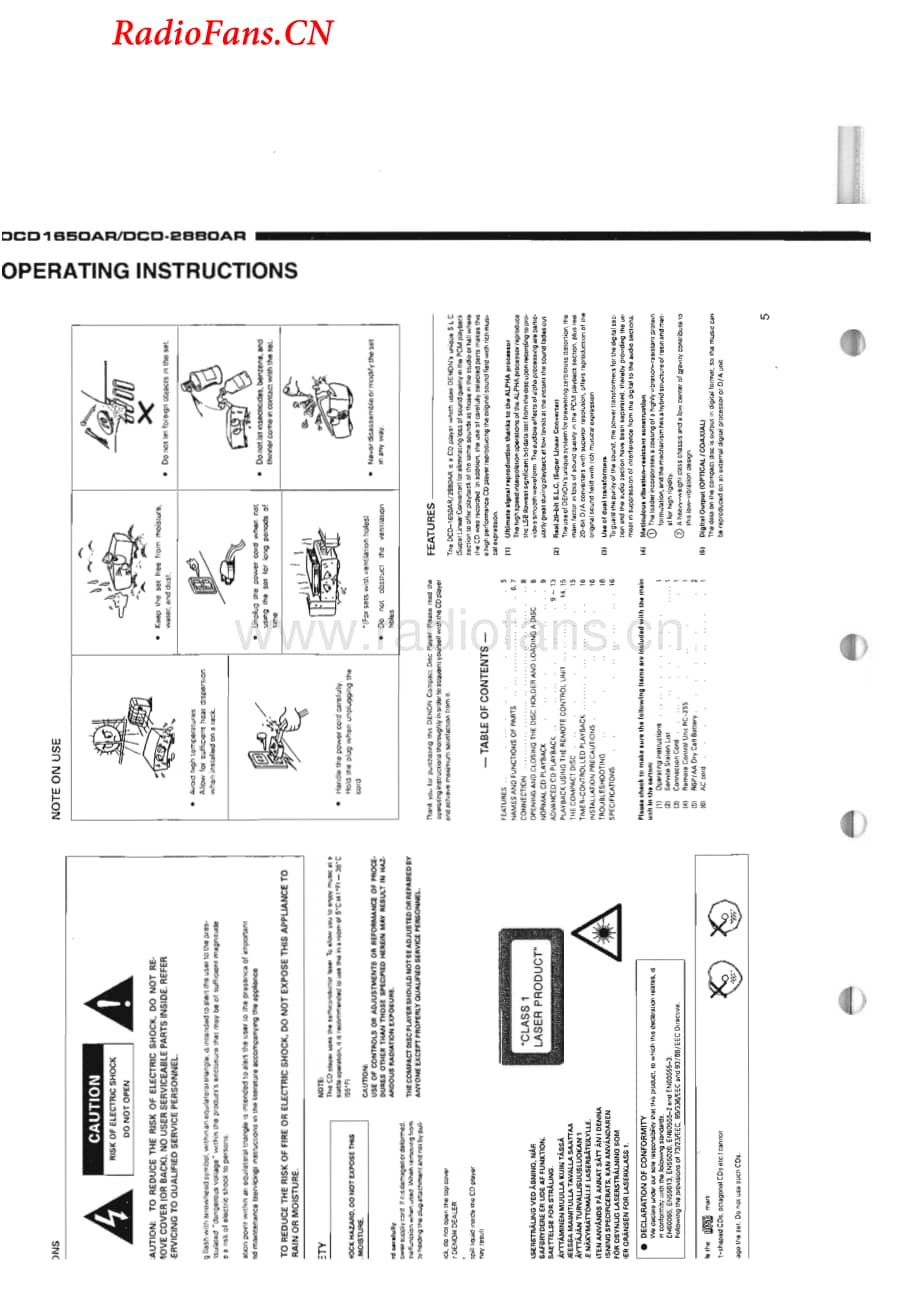 Denon-DCD2880AR-cd-sm维修电路图 手册.pdf_第2页