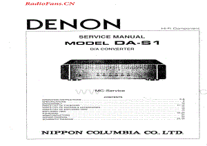Denon-DAS1-dac-sm维修电路图 手册.pdf