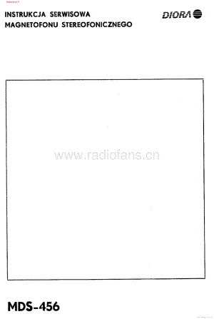 Diora-MDS456-tape-sm维修电路图 手册.pdf
