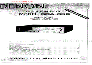 Denon-DRA350-rec-sm维修电路图 手册.pdf