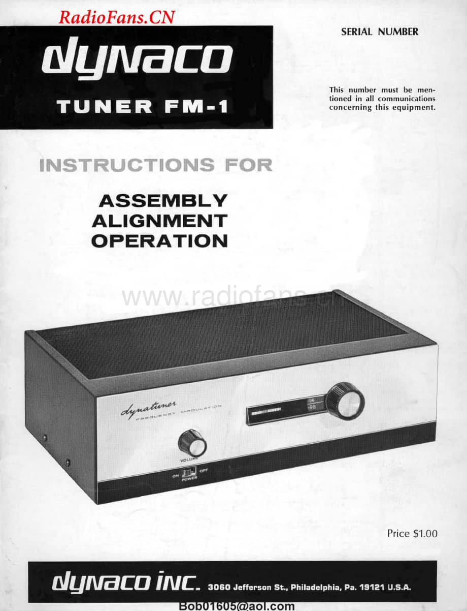 Dynaco-FM1-tun-sm维修电路图 手册.pdf_第1页