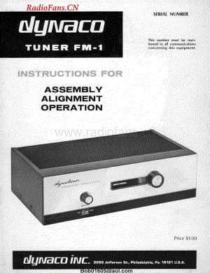 Dynaco-FM1-tun-sm维修电路图 手册.pdf