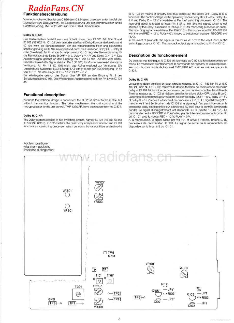 Dual-C826-tape-sm维修电路图 手册.pdf_第3页