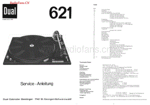 Dual-621-tt-sm维修电路图 手册.pdf