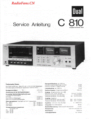 Dual-C810-tape-sm维修电路图 手册.pdf