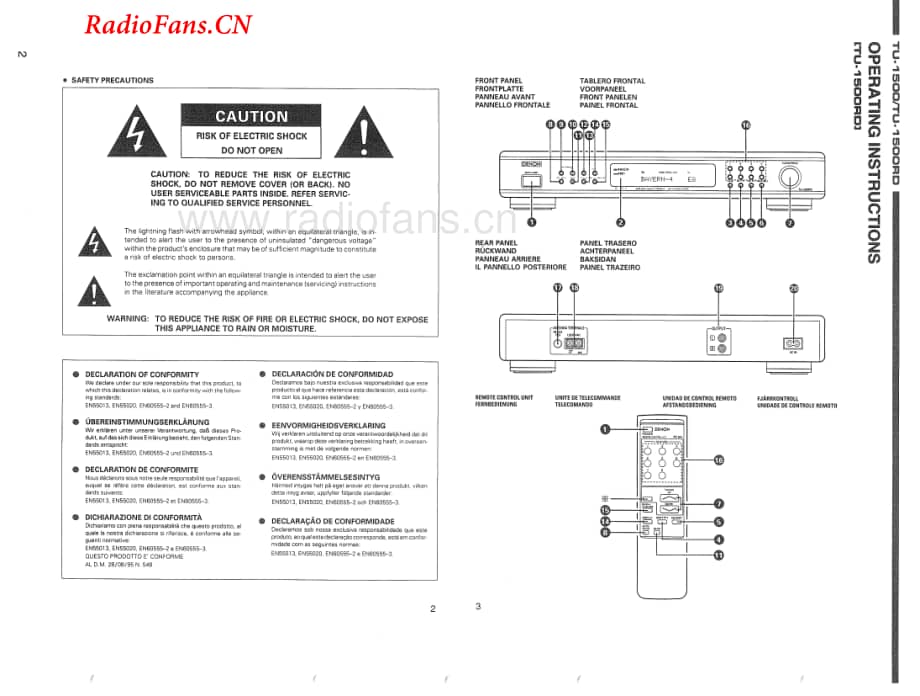 Denon-TU1500-tun-sm维修电路图 手册.pdf_第2页