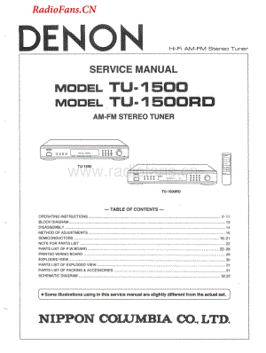 Denon-TU1500-tun-sm维修电路图 手册.pdf