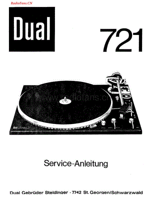 Dual-721-tt-sm1维修电路图 手册.pdf