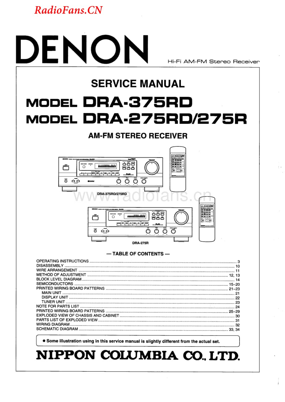 Denon-DRA375RD-rec-sm维修电路图 手册.pdf_第1页