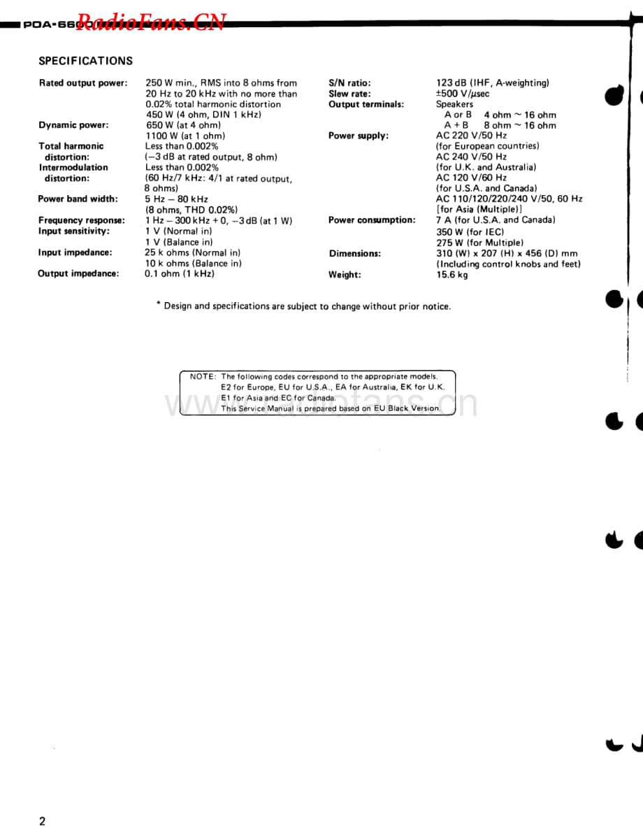 Denon-POA6600-pwr-sm维修电路图 手册.pdf_第2页