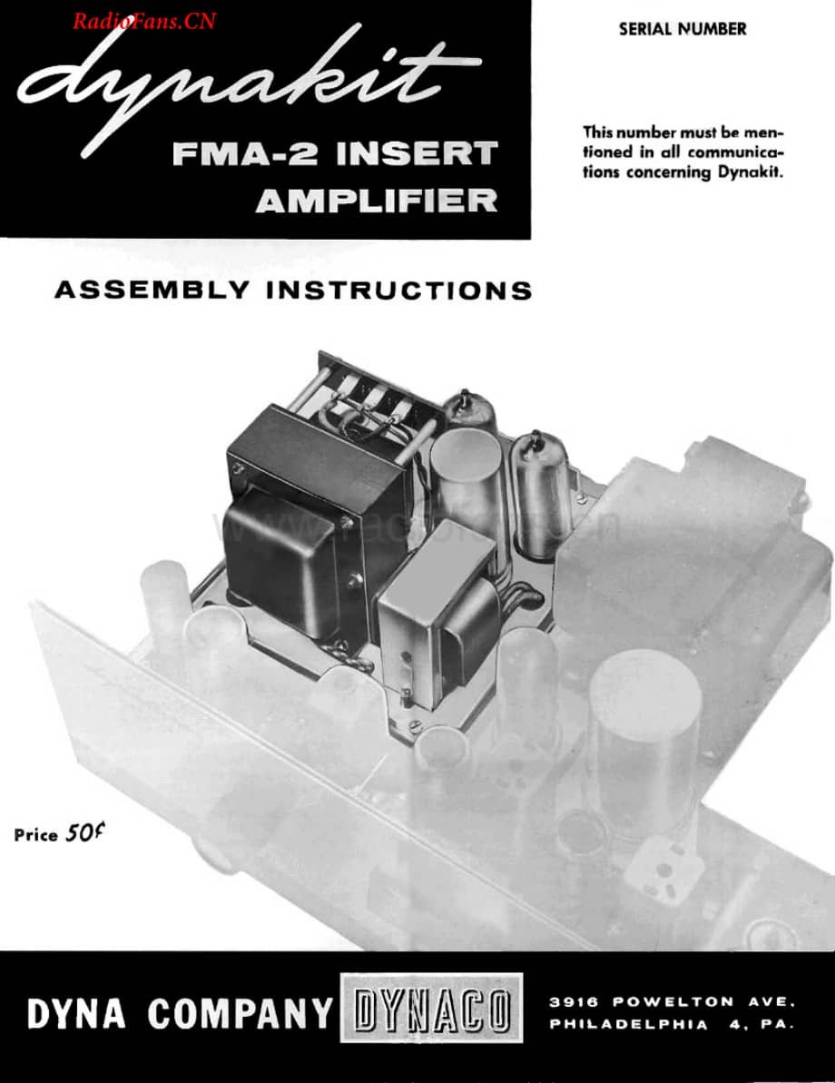 Dynaco-FMA2-pwr-sm维修电路图 手册.pdf_第1页