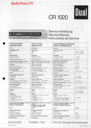 Dual-CR1020-rec-sm维修电路图 手册.pdf
