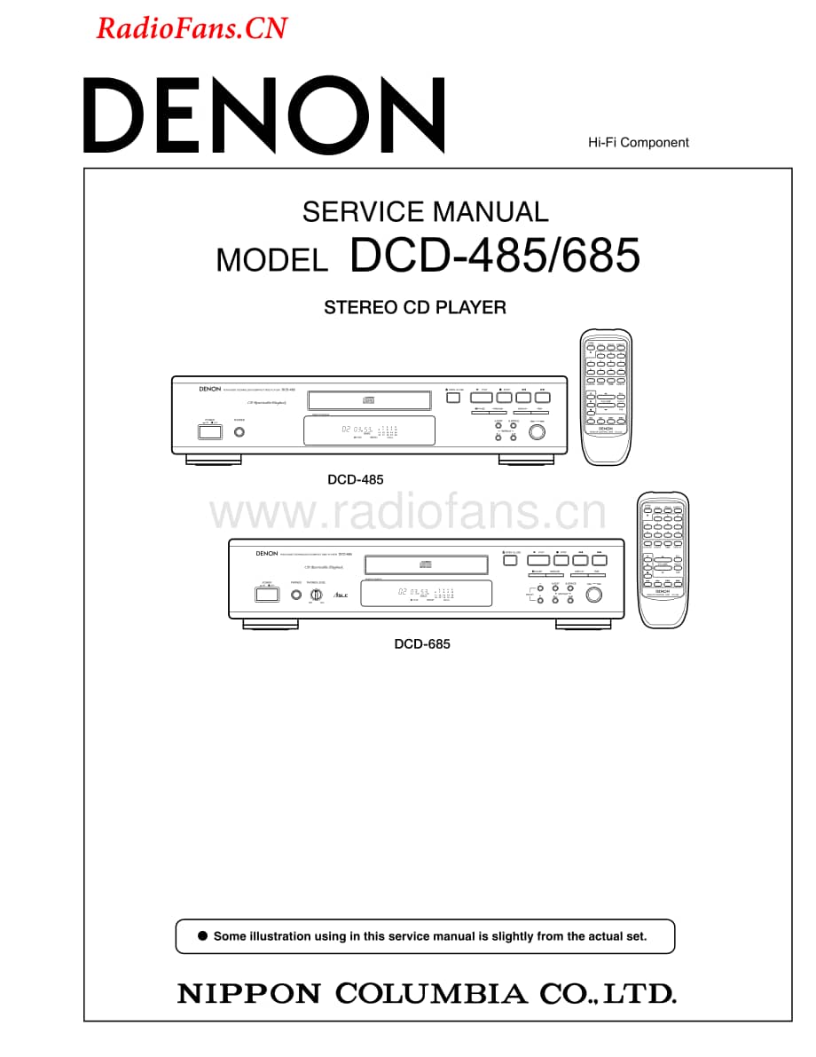 Denon-DCD485-cd-sm维修电路图 手册.pdf_第1页