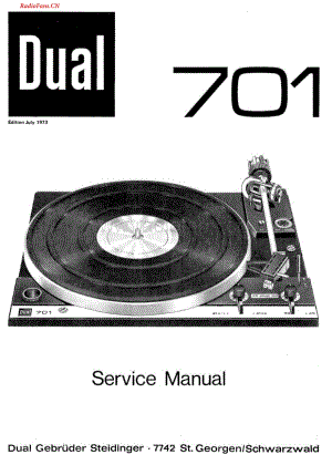 Dual-701-tt-sm1维修电路图 手册.pdf