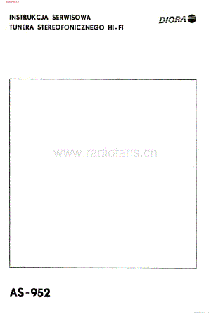 Diora-AS952-tun-sm维修电路图 手册.pdf