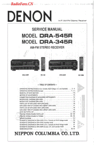 Denon-DRA345R-rec-sm维修电路图 手册.pdf