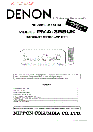 Denon-PMA355UK-int-sm维修电路图 手册.pdf