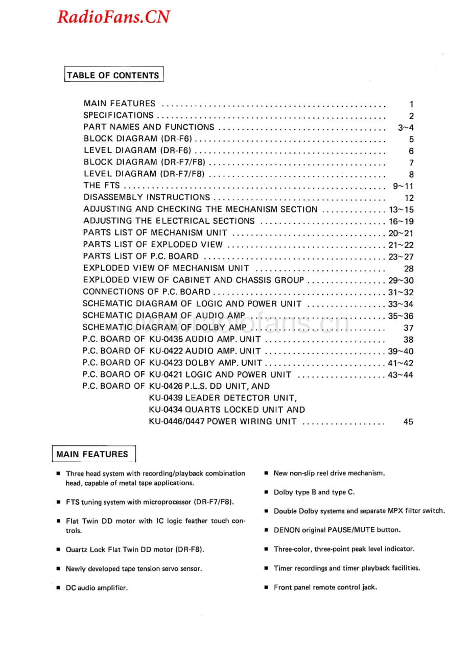 Denon-DRF8-tape-sm维修电路图 手册.pdf_第2页