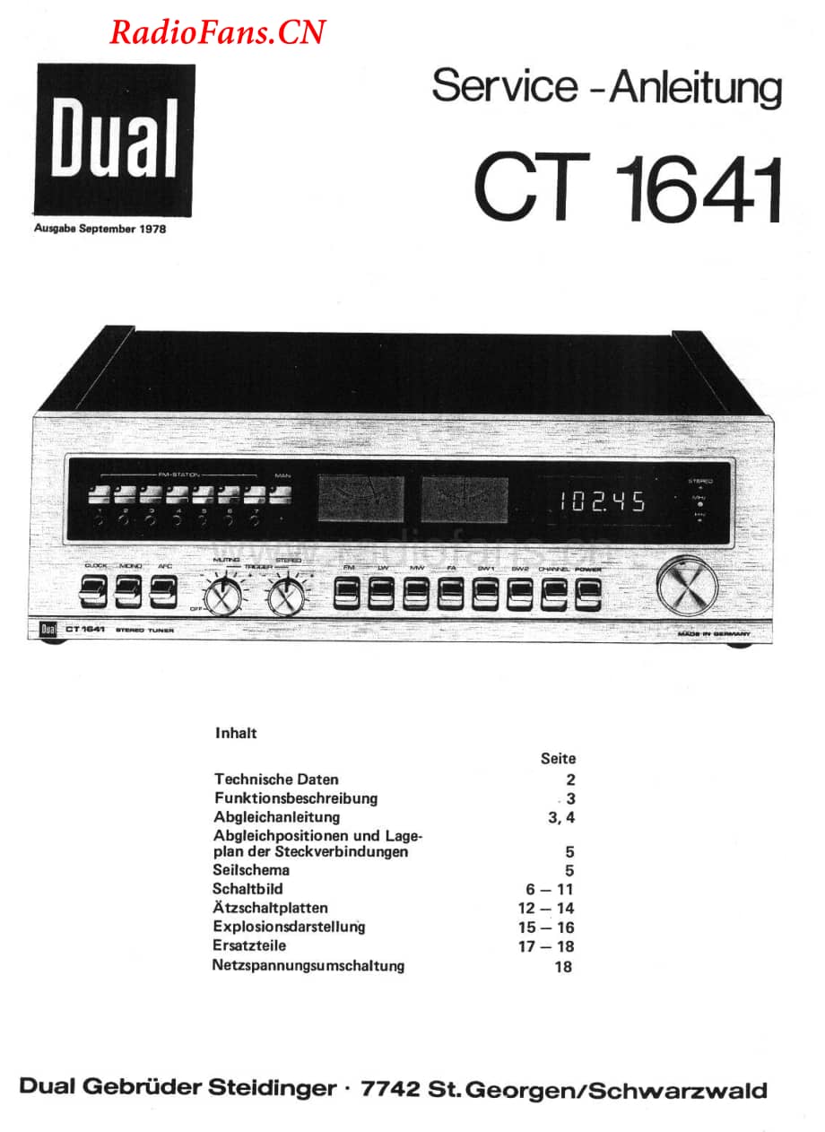 Dual-CT1641-tun-sm维修电路图 手册.pdf_第1页