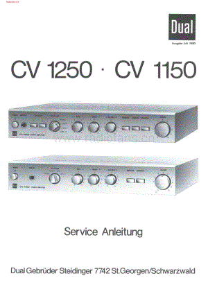 Dual-CV1150-int-sm维修电路图 手册.pdf