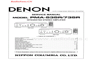 Denon-PMA735R-int-sm维修电路图 手册.pdf