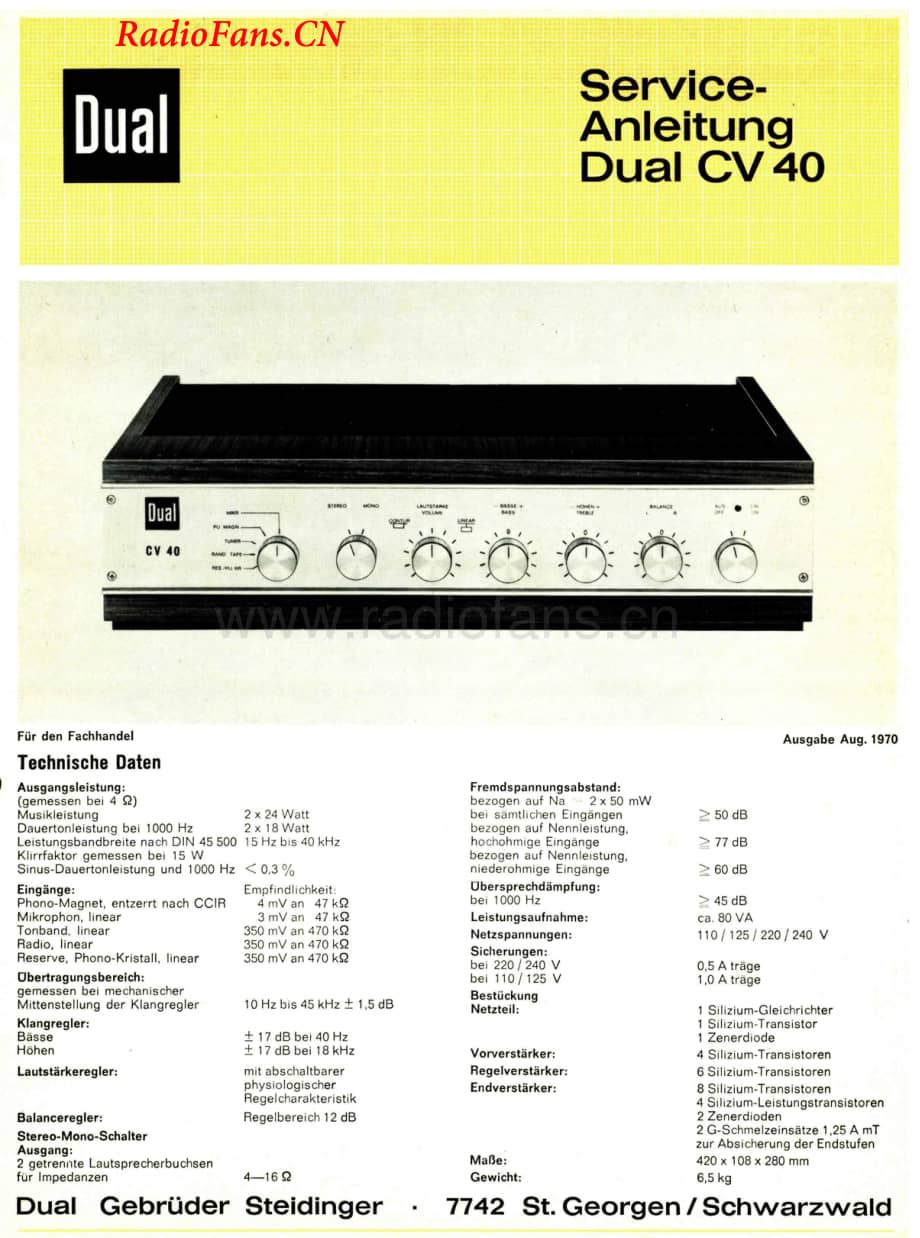 Dual-CV40(1970)-int-sm维修电路图 手册.pdf_第1页